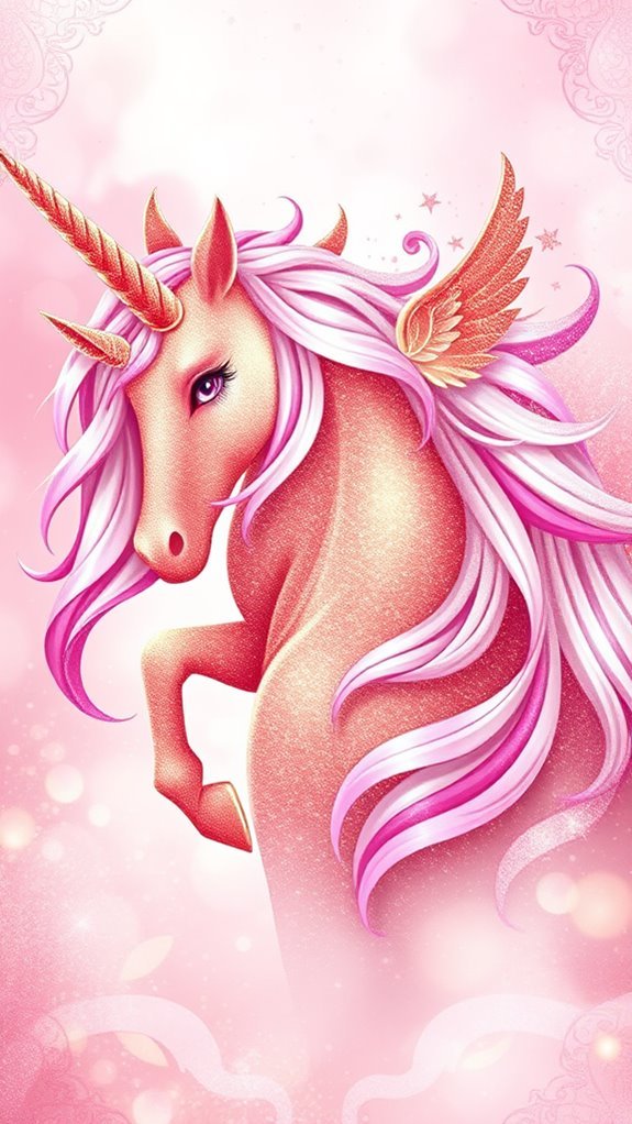 Colorful Unicorn Fantasy Art Phone Wallpaper Colorful Unicorn Fantasy Art Phone Wallpaper