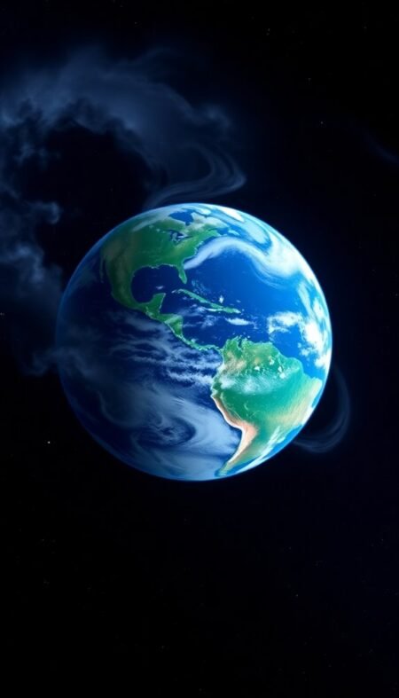 Earth From Space Phone Wallpaper