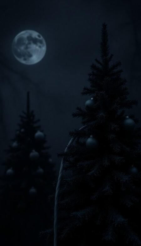 Dark Christmas Phone Wallpapers for an Edgy Holiday Aesthetic