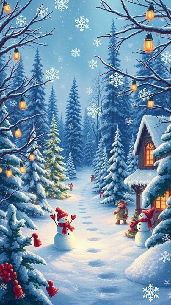 Festive Seasonal Joyfulness Phone Wallpaper Festive Seasonal Joyfulness Phone Wallpaper