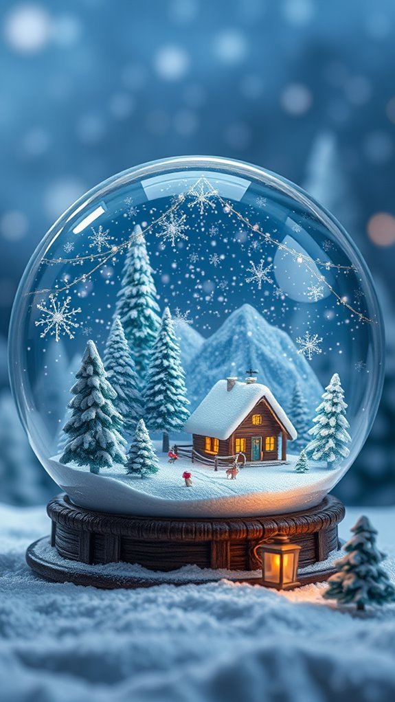 Festive Snow Globe Designs Phone Wallpaper Festive Snow Globe Designs Phone Wallpaper