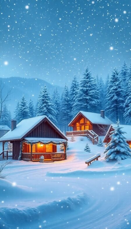 White Christmas Phone Wallpapers to Capture a Frosty Holiday Mood
