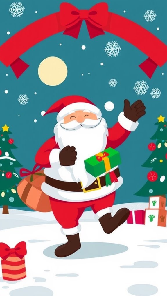 Jolly Santa Humor Collection Phone Wallpaper Jolly Santa Humor Collection Phone Wallpaper