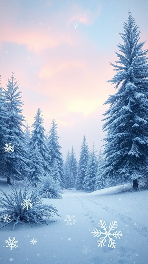 Tranquil Winter Wonderland Views Phone Wallpaper Tranquil Winter Wonderland Views Phone Wallpaper
