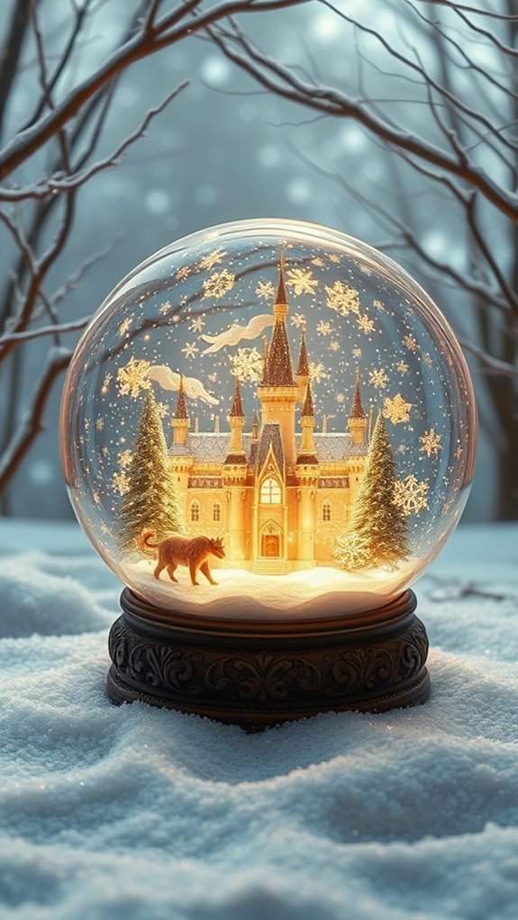 Whimsical Fairy Themed Snow Globes Phone Wallpaper Whimsical Fairy Themed Snow Globes Phone Wallpaper
